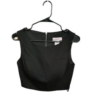 Jovani Cropped Cami Top Women's Size 8 Black